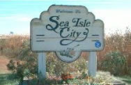 Welcome To Sea Isle City sign